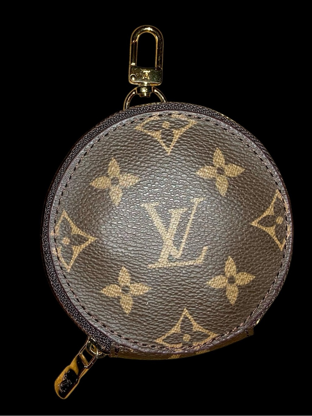 LV Monogram Zip Around Coin Purse